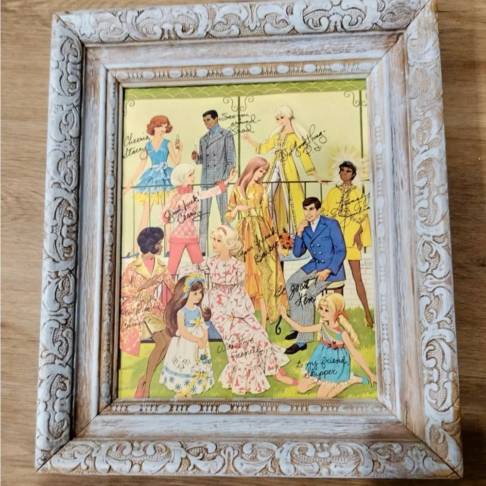 Vintage Mattel Barbie- Doll Family Portrait 1969-1970 8 1/2 X 11 Original Print